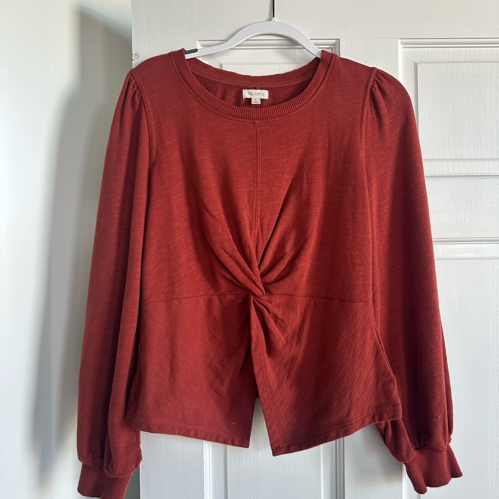 Anthropologie Long Sleeve Knot Sweatshirt - S